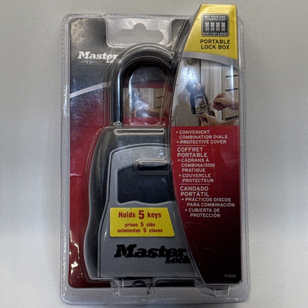 Master Lock 5400D NEW Portable Lock Box 5 Key Storage 10000 Combinations